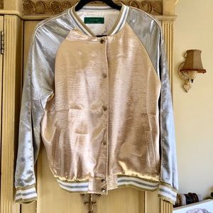 HOLLYWOOD SATIN BOMBER JACKET